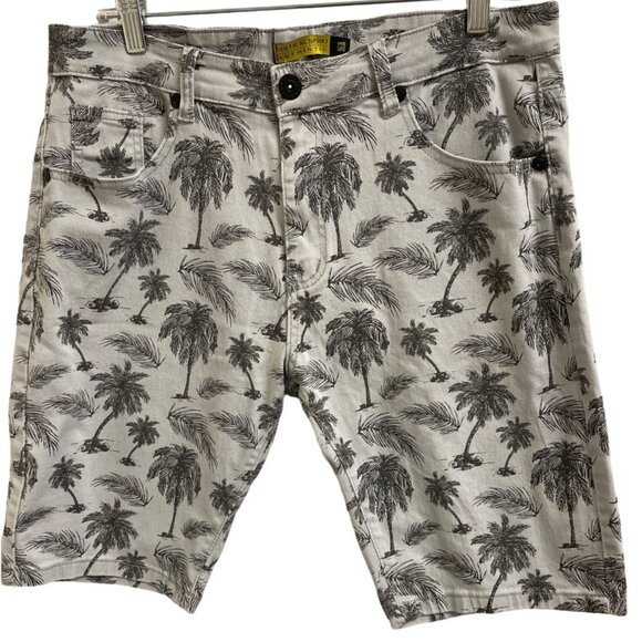 Vertical Sport Authentic Men Palm Tree Flat Front Shorts Size 36 SKU 1626 - Picture 1 of 10